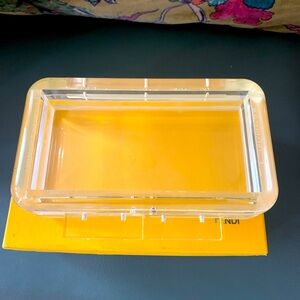 Rare FENDI clear box clutch